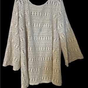 Torrid Crochet Top with Bell Sleeves